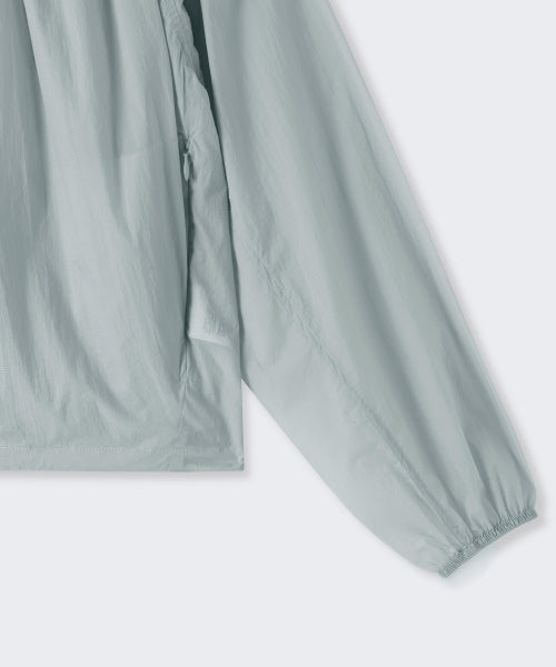 MUSINSA STANDARD WOMAN MUSINSA STANDARD WOMAN Women's Sheer Volume Windbreaker Jacket (Light Gray)