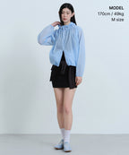 MUSINSA STANDARD WOMAN MUSINSA STANDARD WOMAN Women's Sheer Volume Windbreaker Jacket [Cloudy Blue]