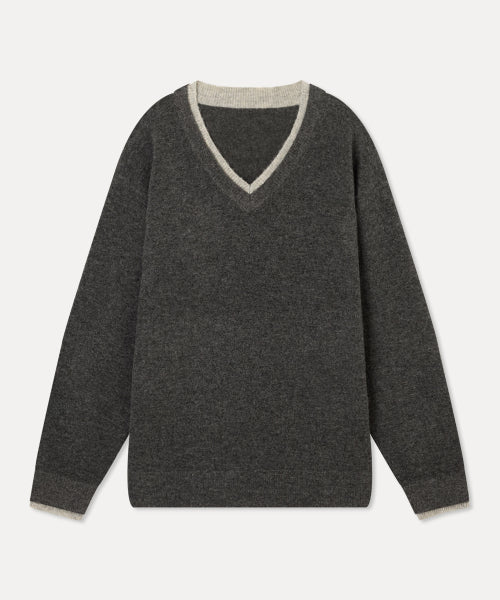 MIXXO MIXXO V-neck Layered Pullover S