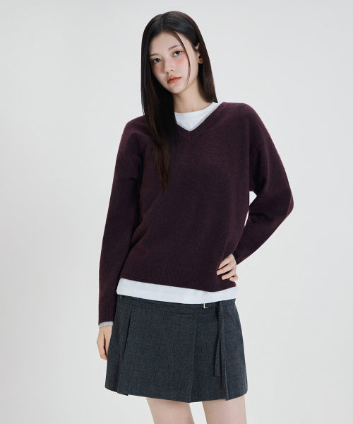 MIXXO MIXXO V-neck Layered Pullover S