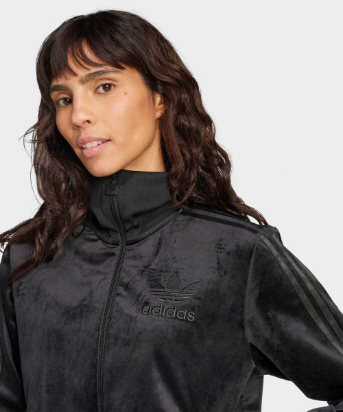ADIDAS ADIDAS Velor Track Top - Black