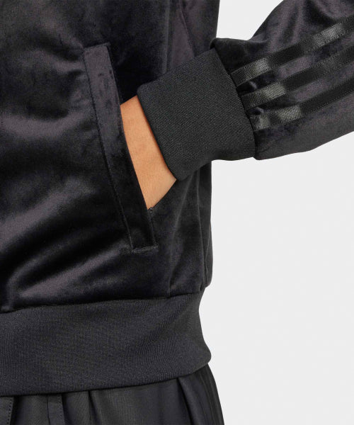 ADIDAS ADIDAS Velor Track Top - Black