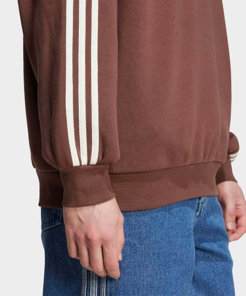 ADIDAS ADIDAS Oversized crew sweatshirt - Brown:White