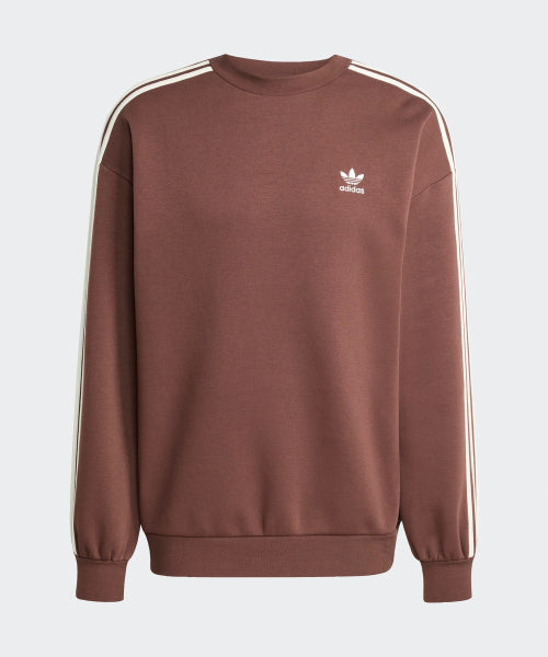 ADIDAS ADIDAS Oversized crew sweatshirt - Brown:White