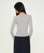 MUSINSA STANDARD WOMAN MUSINSA STANDARD WOMAN T-Shirt Light Gray