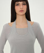 MUSINSA STANDARD WOMAN MUSINSA STANDARD WOMAN T-Shirt Light Gray