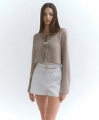 MUSINSA STANDARD WOMAN MUSINSA STANDARD WOMAN Cardigan Tie-up Crop [Size S]