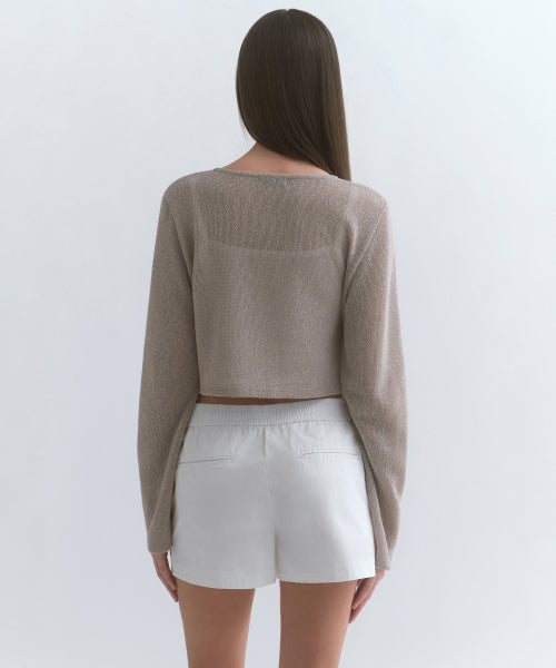 MUSINSA STANDARD WOMAN MUSINSA STANDARD WOMAN Cardigan Tie-up Crop [Size S]