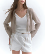 MUSINSA STANDARD WOMAN MUSINSA STANDARD WOMAN Cardigan Tie-up Crop [Size S]