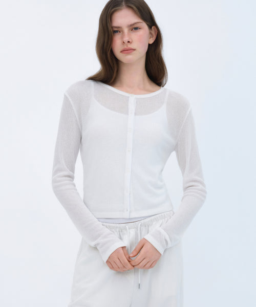 MUSINSA STANDARD WOMAN MUSINSA STANDARD WOMAN Women's Cardigan [White]