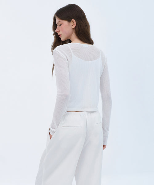 MUSINSA STANDARD WOMAN MUSINSA STANDARD WOMAN Women's Cardigan [White]