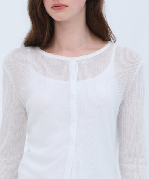 MUSINSA STANDARD WOMAN MUSINSA STANDARD WOMAN Women's Cardigan [White]