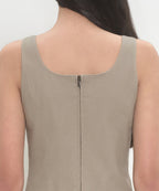 MUSINSA STANDARD WOMAN MUSINSA STANDARD WOMAN Women's Cotton Flare Mini Dress Greyish Beige