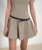 MUSINSA STANDARD WOMAN MUSINSA STANDARD WOMAN Women's Cotton Flare Mini Dress Greyish Beige