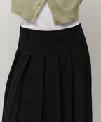 MUSINSA STANDARD WOMAN MUSINSA STANDARD WOMAN Women's Low Waist Pleated Maxi Skirt (Black)