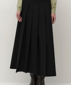 MUSINSA STANDARD WOMAN MUSINSA STANDARD WOMAN Women's Low Waist Pleated Maxi Skirt (Black)