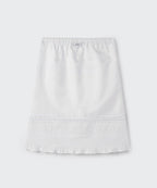 MUSINSA STANDARD WOMAN MUSINSA STANDARD WOMAN Women's Poplin Lace Trim Knee Length Skirt