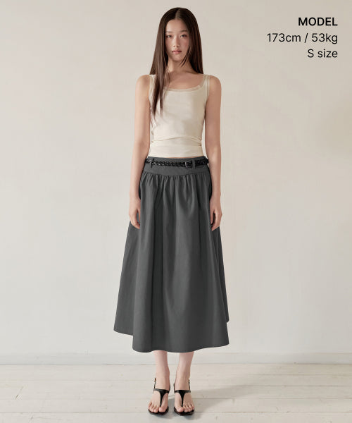 MUSINSA STANDARD WOMAN MUSINSA STANDARD WOMAN Skirt Low Waist Long