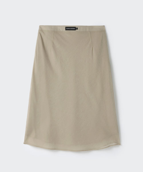 MUSINSA STANDARD WOMAN MUSINSA STANDARD WOMAN Double Layer Midi Skirt [Mushroom]