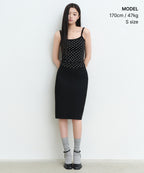 MUSINSA STANDARD WOMAN MUSINSA STANDARD WOMAN Low Waist Knee Length Skirt Black