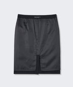 MUSINSA STANDARD WOMAN MUSINSA STANDARD WOMAN Low Waist Knee Length Skirt Black
