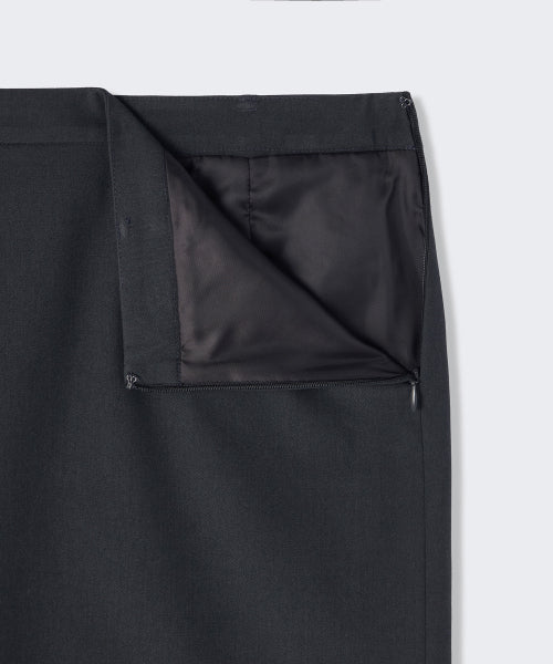 MUSINSA STANDARD WOMAN MUSINSA STANDARD WOMAN Low Waist Knee Length Skirt (Gray)