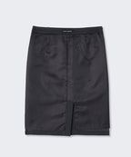 MUSINSA STANDARD WOMAN MUSINSA STANDARD WOMAN Low Waist Knee Length Skirt (Gray)