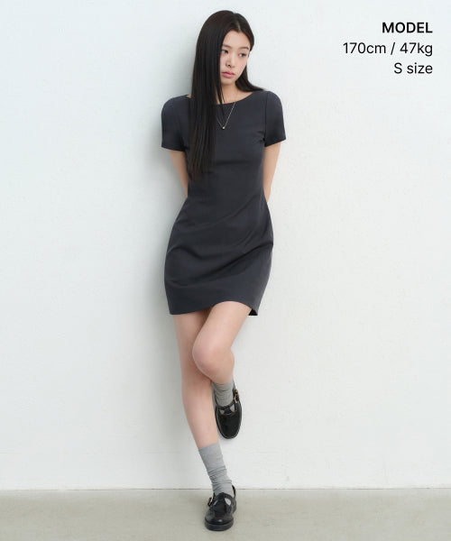 MUSINSA STANDARD WOMAN MUSINSA STANDARD WOMAN Mini Dress Gray