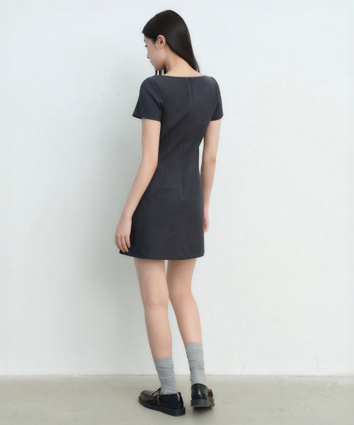 MUSINSA STANDARD WOMAN MUSINSA STANDARD WOMAN Mini Dress Gray