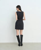 MUSINSA STANDARD WOMAN MUSINSA STANDARD WOMAN Women's Sleeveless Formal Mini Dress (Gray)