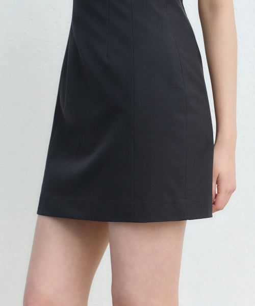 MUSINSA STANDARD WOMAN MUSINSA STANDARD WOMAN Women's Sleeveless Formal Mini Dress (Gray)