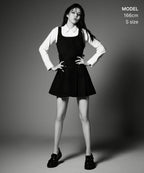 MUSINSA STANDARD WOMAN Pleated Mini Dress - Black
