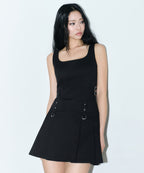 MUSINSA STANDARD WOMAN Pleated Mini Dress - Black