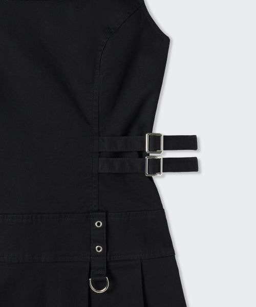 MUSINSA STANDARD WOMAN Pleated Mini Dress - Black
