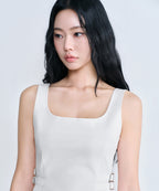 MUSINSA STANDARD WOMAN Pleated Mini Dress - White