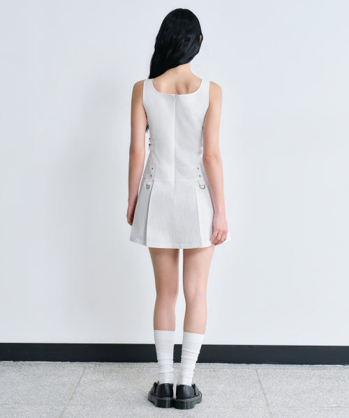 MUSINSA STANDARD WOMAN Pleated Mini Dress - White