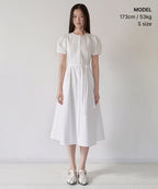 MUSINSA STANDARD WOMAN MUSINSA STANDARD WOMAN Women's Poplin Puff Sleeve Long Dress (Size S)
