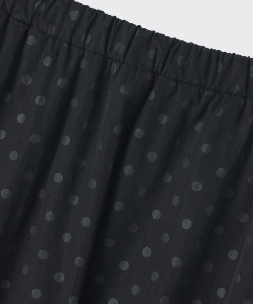 MUSINSA STANDARD WOMAN MUSINSA STANDARD WOMAN Women's Polka Dot Balloon Knee Length Skirt [Black]
