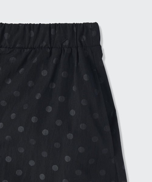 MUSINSA STANDARD WOMAN MUSINSA STANDARD WOMAN Women's Polka Dot Balloon Knee Length Skirt [Black]