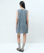MUSINSA STANDARD WOMAN MUSINSA STANDARD WOMAN Women's Mini Dress Grayish Blue