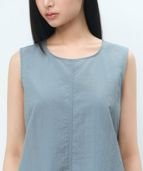 MUSINSA STANDARD WOMAN MUSINSA STANDARD WOMAN Women's Mini Dress Grayish Blue