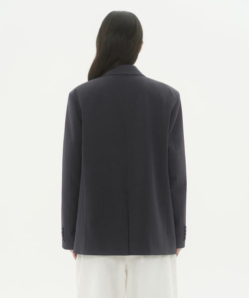 MUSINSA STANDARD WOMAN MUSINSA STANDARD WOMAN Women's Double Breasted Blazer Gray