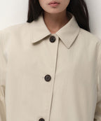 MUSINSA STANDARD WOMAN MUSINSA STANDARD WOMAN Women's Single Half Trench Coat [Cream]