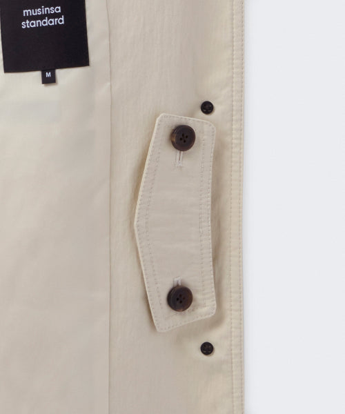 MUSINSA STANDARD WOMAN MUSINSA STANDARD WOMAN Women's Single Half Trench Coat [Cream]