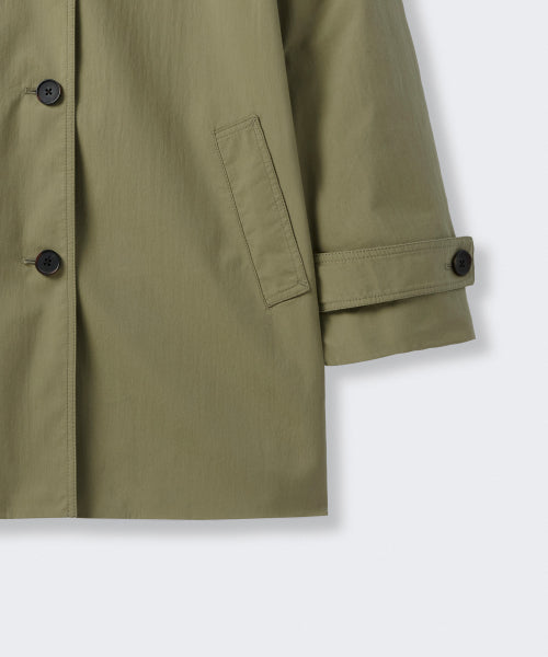 MUSINSA STANDARD WOMAN MUSINSA STANDARD WOMAN Coat Women's Single Half Trench [Olive]