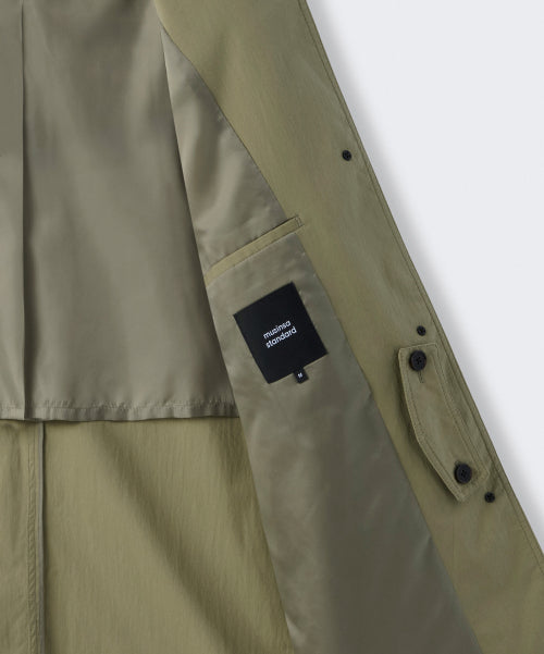 MUSINSA STANDARD WOMAN MUSINSA STANDARD WOMAN Coat Women's Single Half Trench [Olive]
