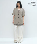 MUSINSA STANDARD WOMAN MUSINSA STANDARD WOMAN Women's Jacket Greyish Beige