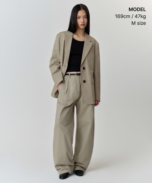 MUSINSA STANDARD WOMAN MUSINSA STANDARD WOMAN Jacket Khaki Beige