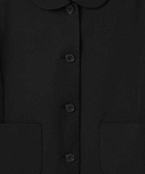 MUSINSA STANDARD WOMAN MUSINSA STANDARD WOMAN Women's Round Collar Short Blazer [Black]