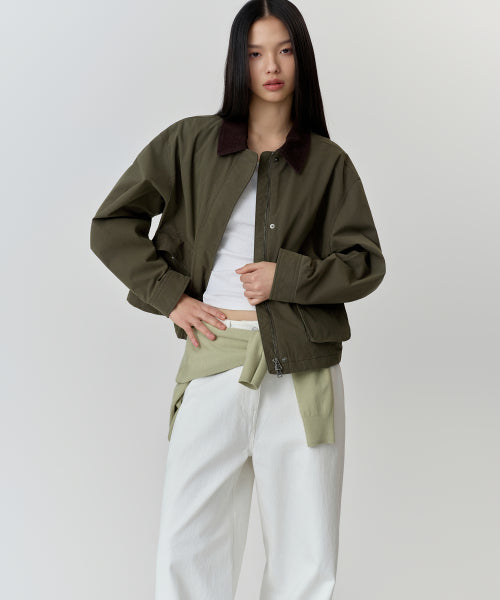 MUSINSA STANDARD WOMAN MUSINSA STANDARD WOMAN Jacket Khaki